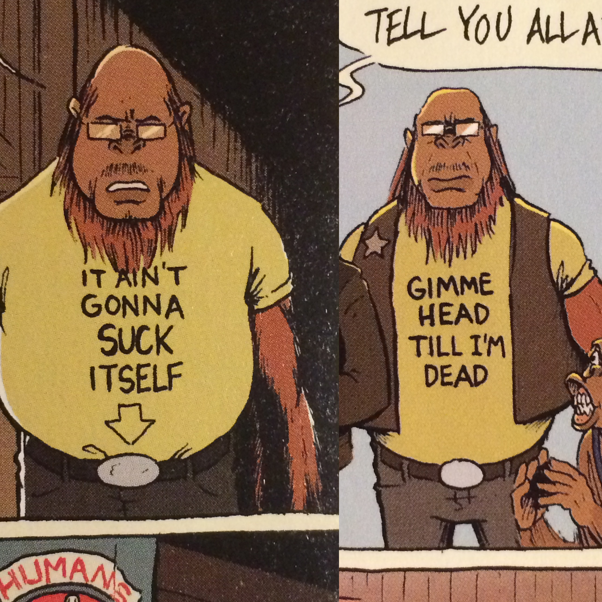 Doc's tees speak for themselves.