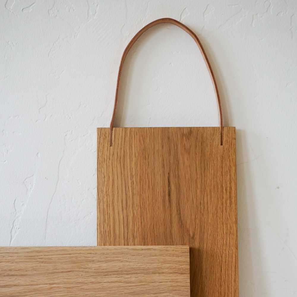 Oak Board w/ Leather Strap