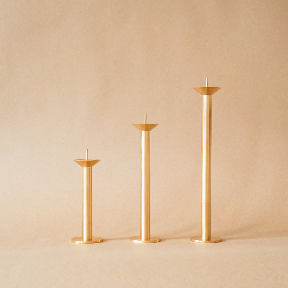 Ratio Brass Candle Holders