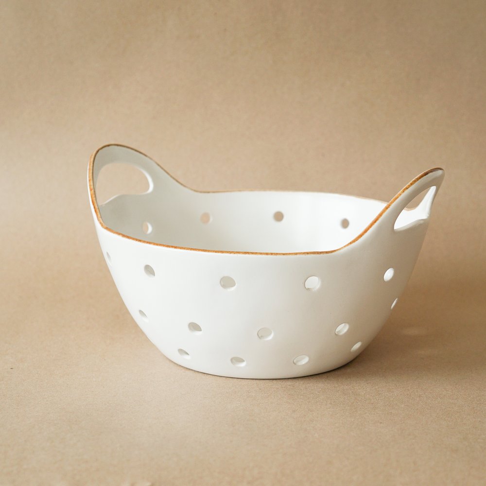 Large Stoneware Colander