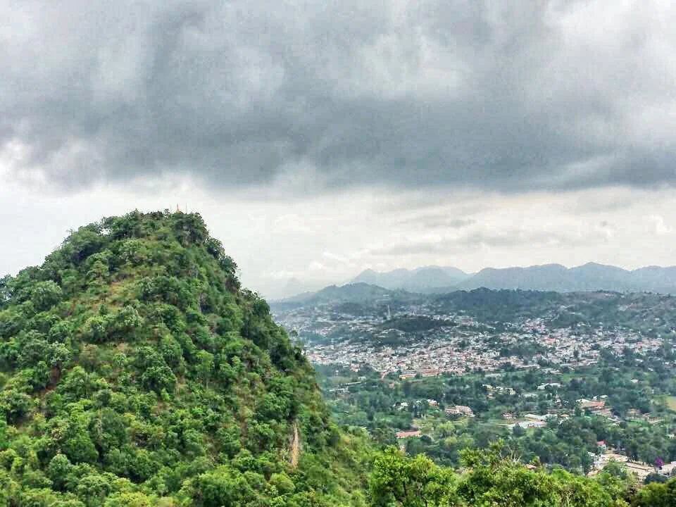 A birdseye view of Taunggyi, the mountaintop capital of Shan State. In the past, the thick jungles that cloak these mountains kept nearby Pa-O villages isolated from the outside world.