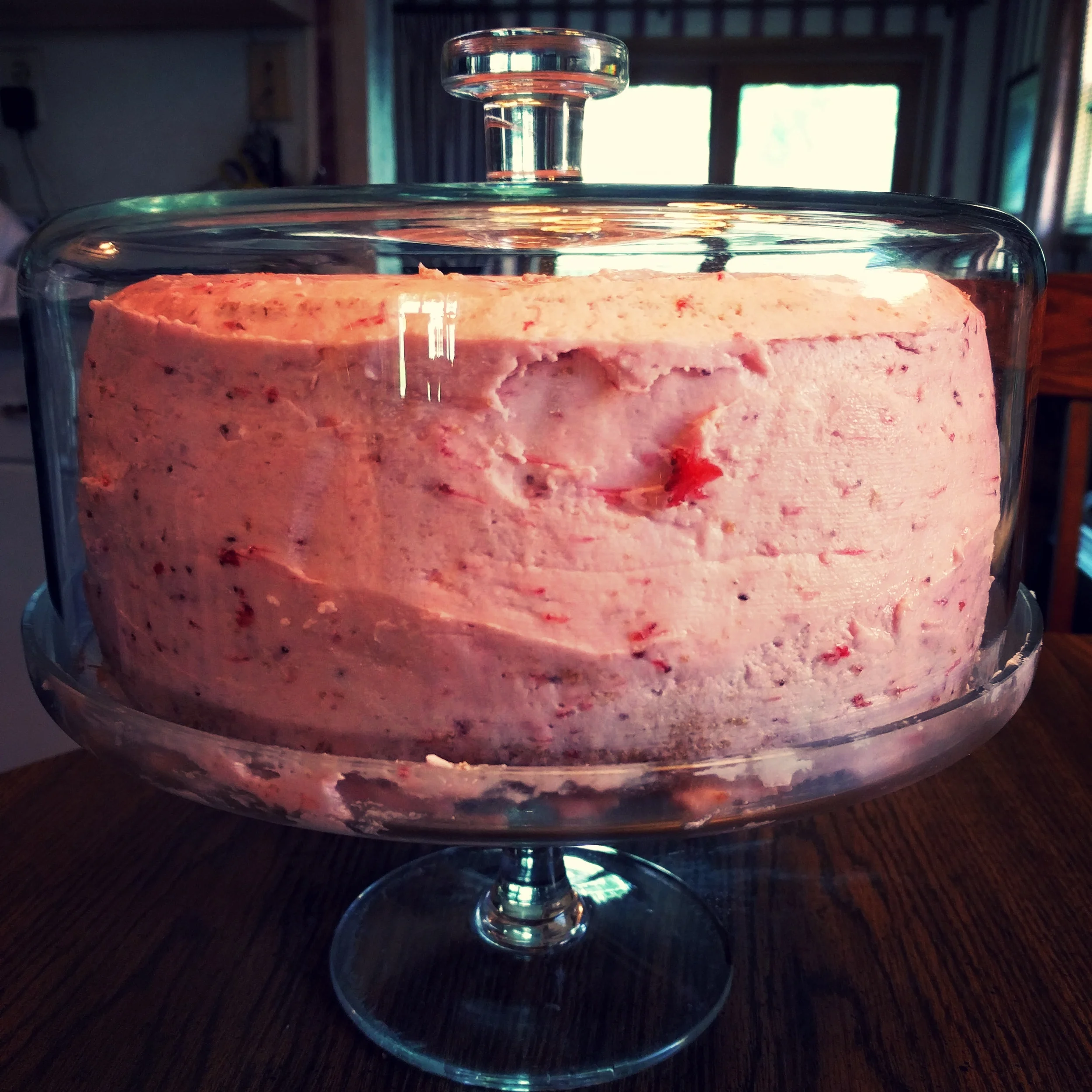 Fresh Summer Strawberry Cake