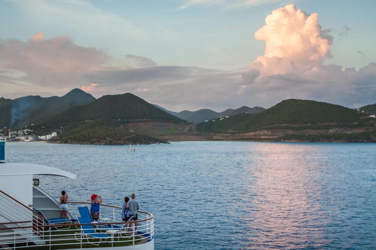  Working on a cruise ship:&nbsp;Saint Maarten, Netherlands Antilles.&nbsp; 