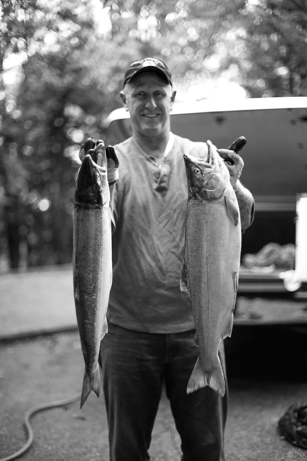  Derek and his freshly caught Salmon: BC 