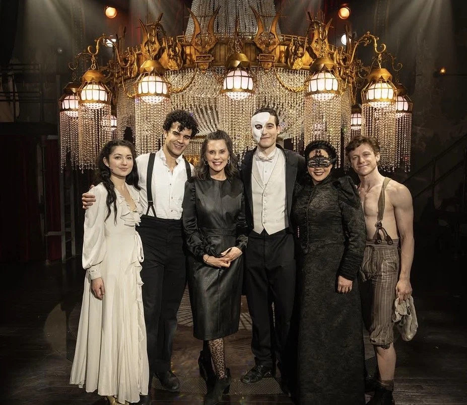  Some of the Masquerade Company with Michigan Governor Gretchen Whitmer
 © Thomas Mundell 