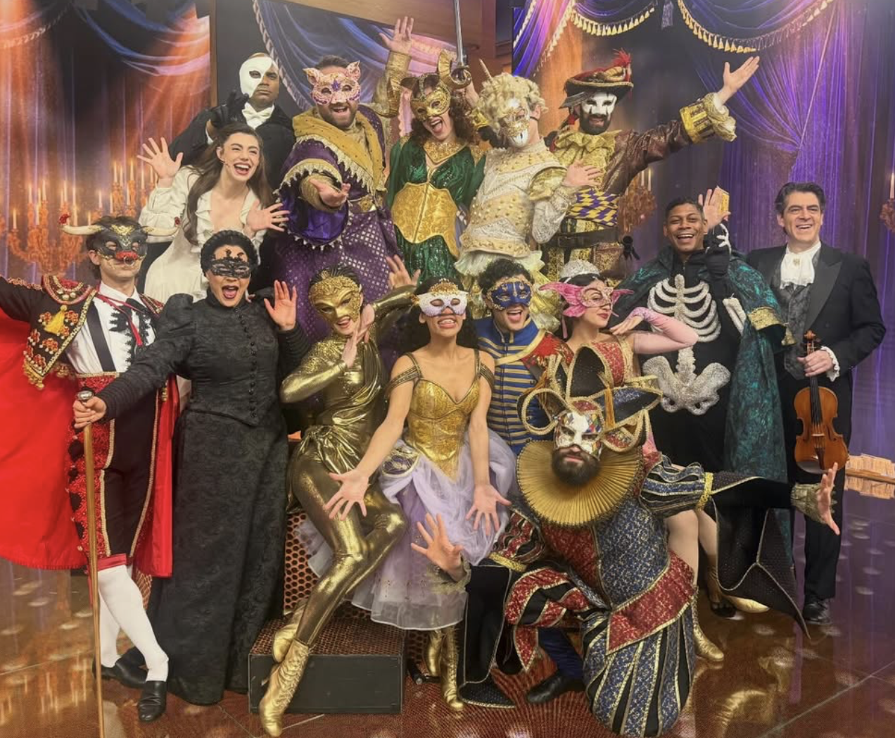 The cast of Masquerade on Good Morning America © February 2026
