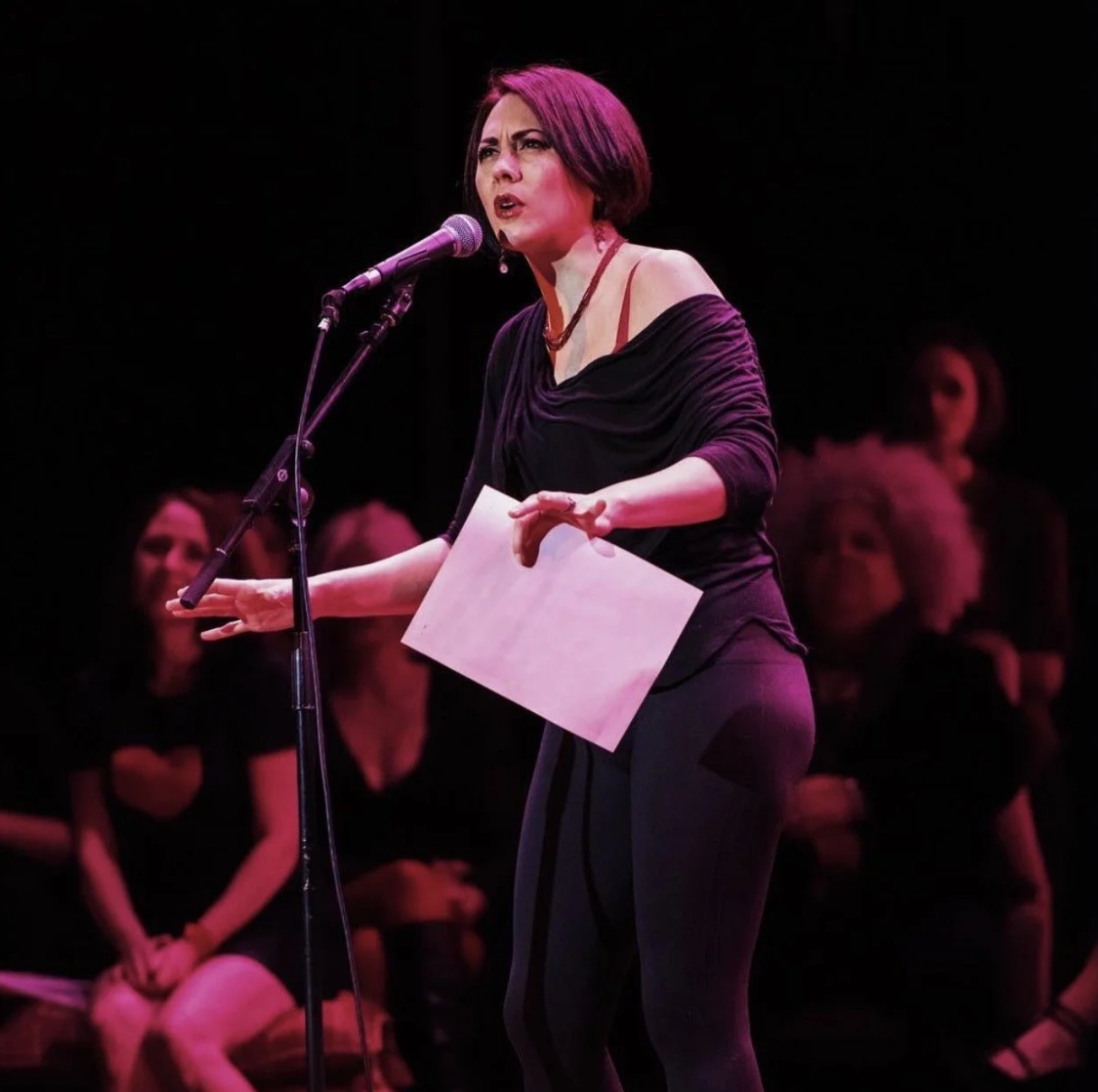 Satomi Hofmann in 'The Vagina Monologues' at Tarrytown Music Hall in Tarrytown, NY (2019) 
© Mark Liflander