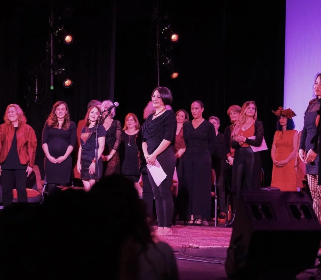 Satomi Hofmann in 'The Vagina Monologues' at Tarrytown Music Hall in Tarrytown, NY (2019) 
©Mark Liflander