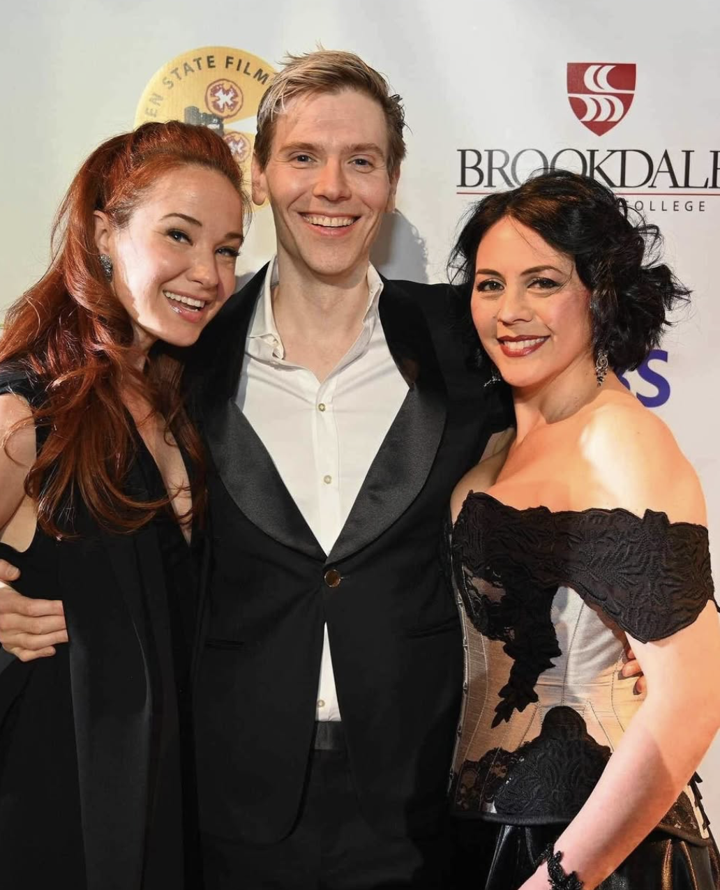 Sierra Boggess, Stefano Da Fre, and Satomi Hofmann at the Opening Gala of the Garden State Film Festival © Ed Shin 2024