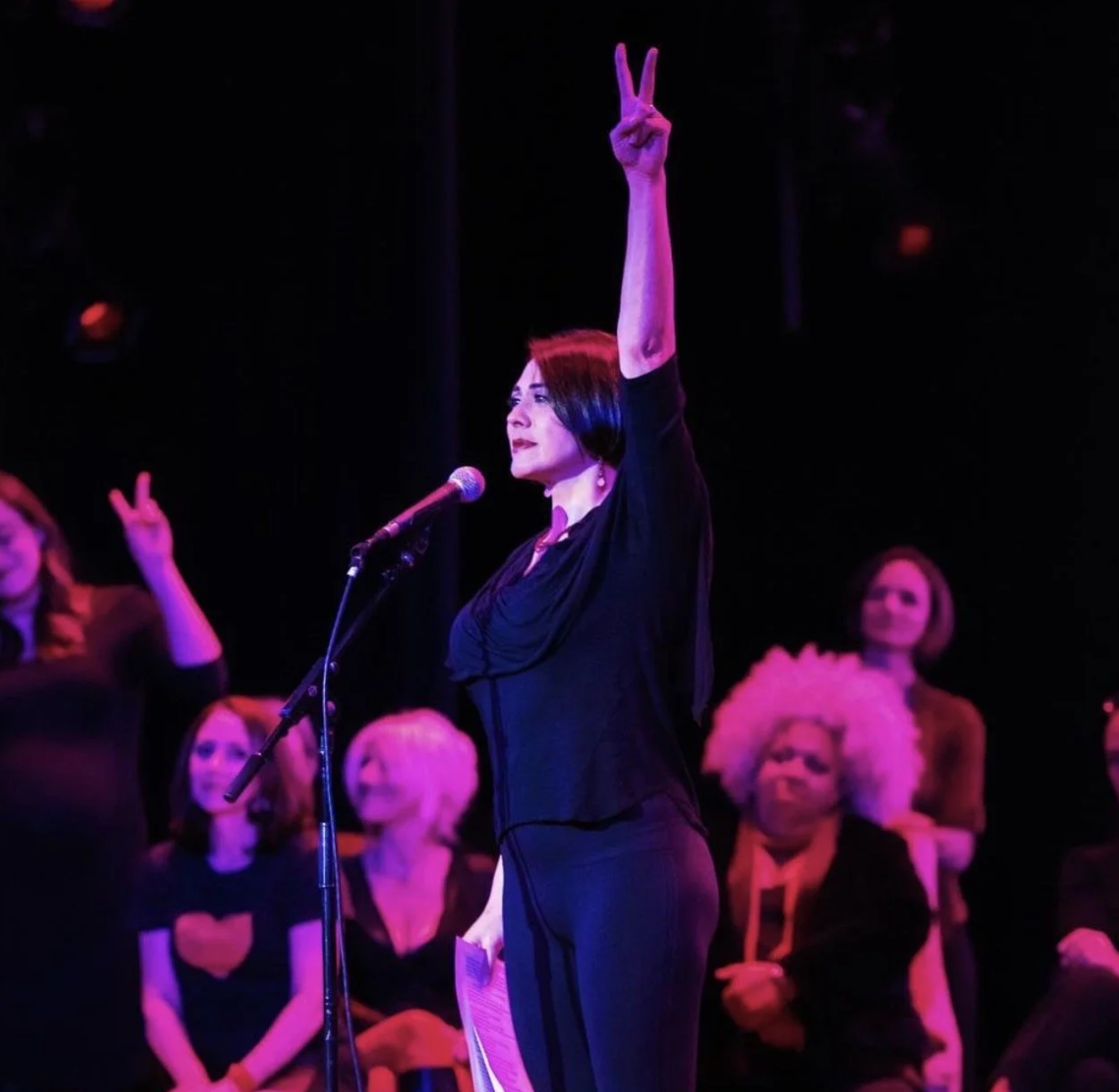 Satomi Hofmann in 'The Vagina Monologues' at Tarrytown Music Hall in Tarrytown, NY (2019) 
© Mark Liflander