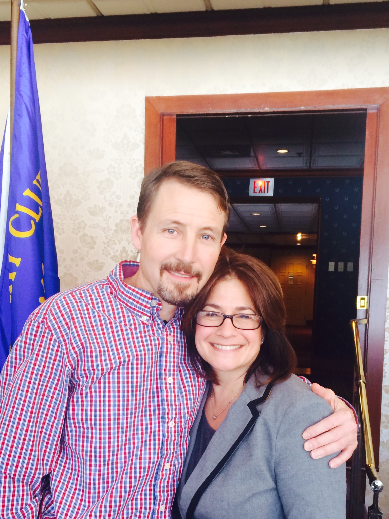  Todd Kitchin invited Allison to speak at the Swarthmore Rotary Club. 