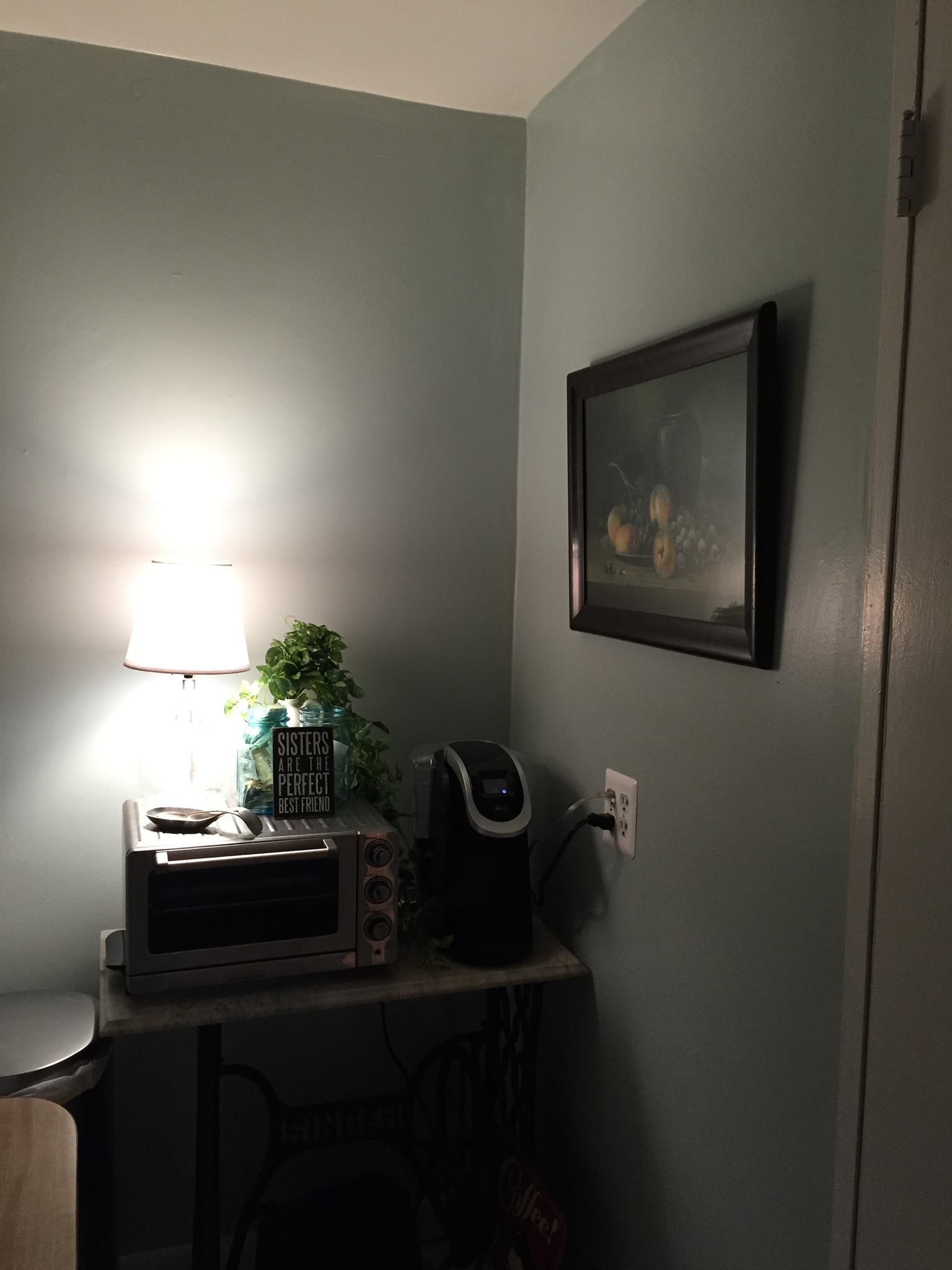 A peak at Karen's freshly painted NYC kitchen!