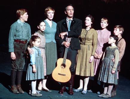 The Von Trapp family singing in The Sound of Music