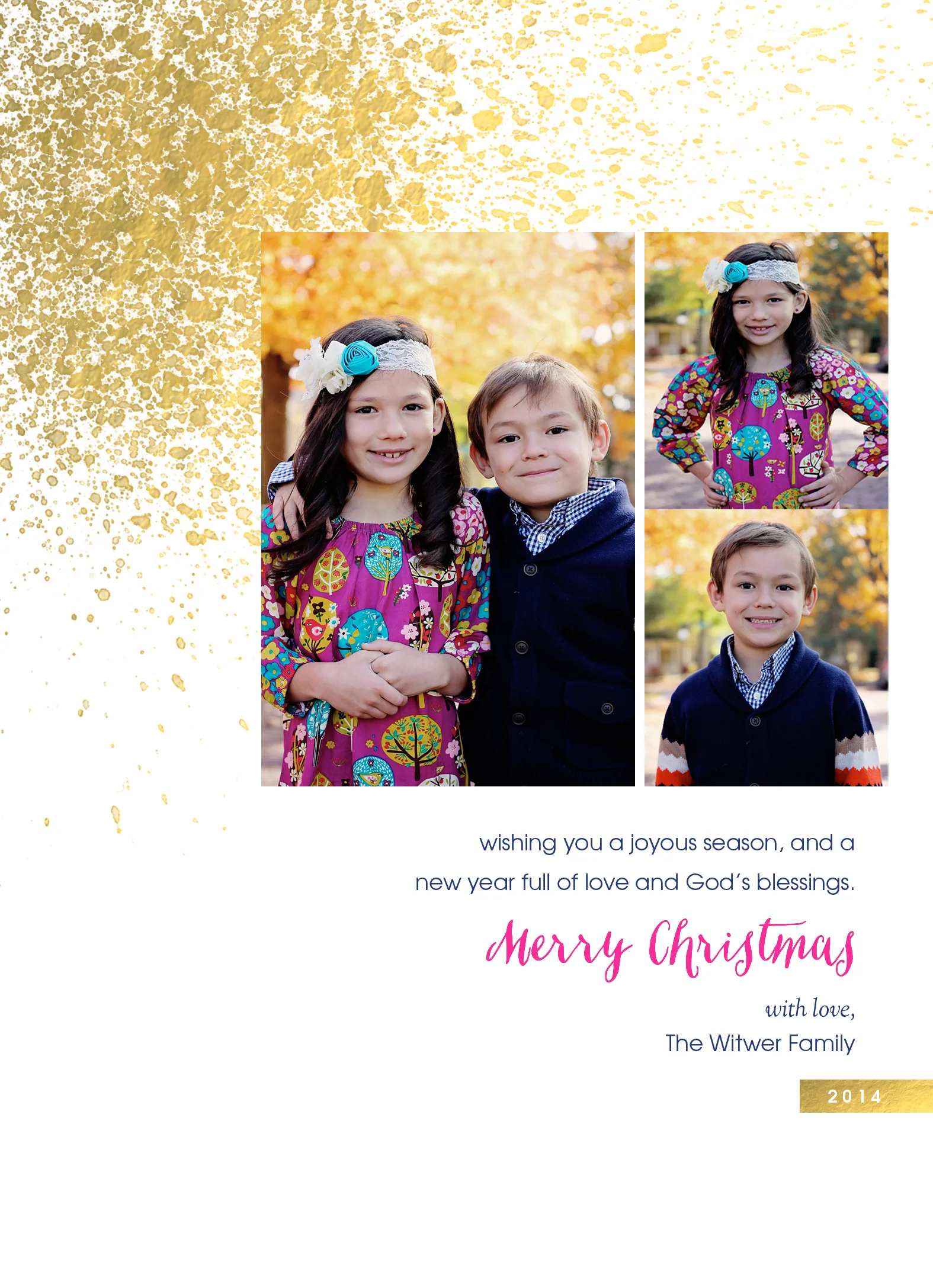 Back of our Christmas card! 
