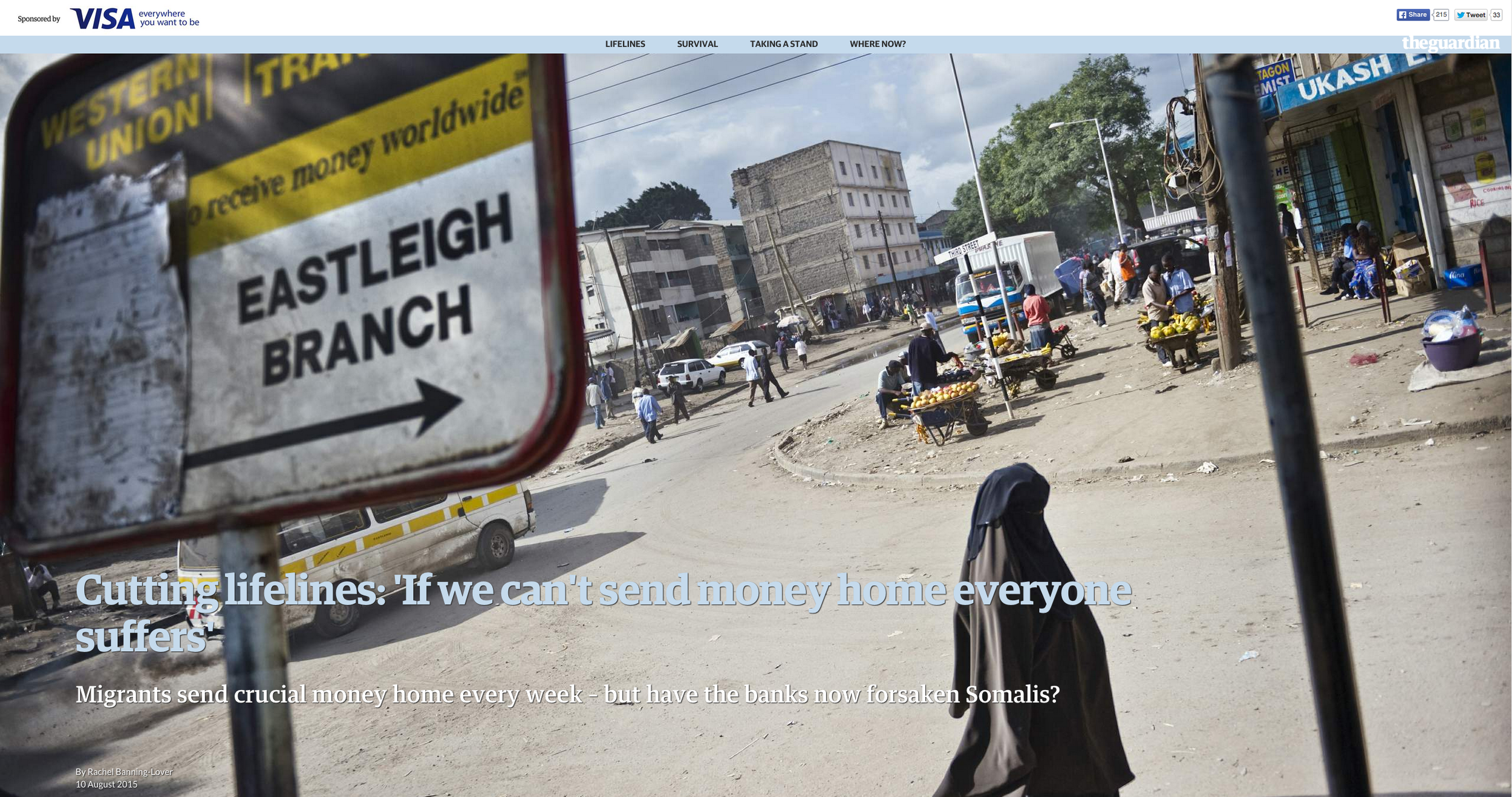 Cutting Lifelines - The Guardian / Visa - Photo editor