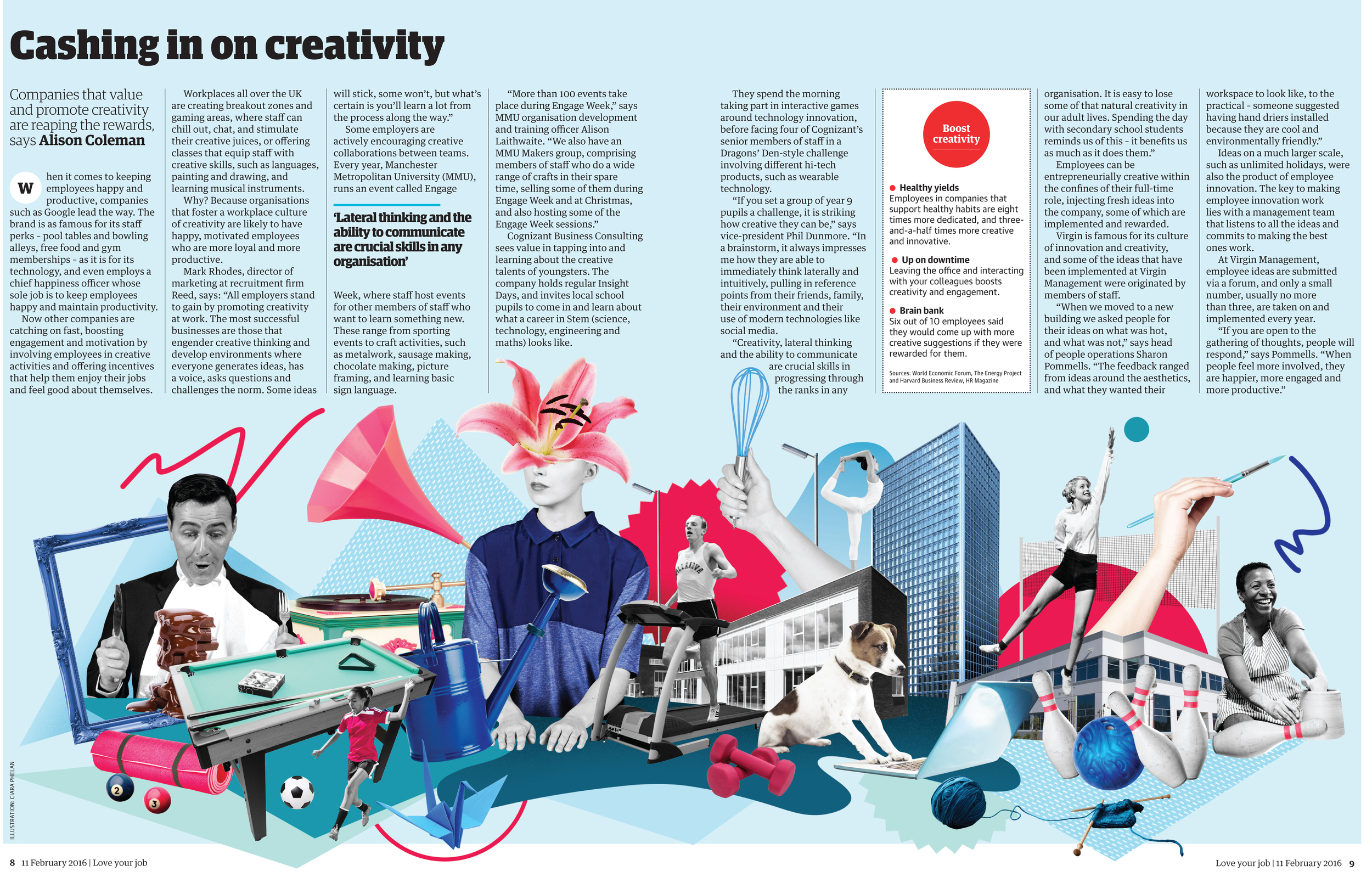 The Guardian's Top Employer's UK. Illustration commission (with image selection)