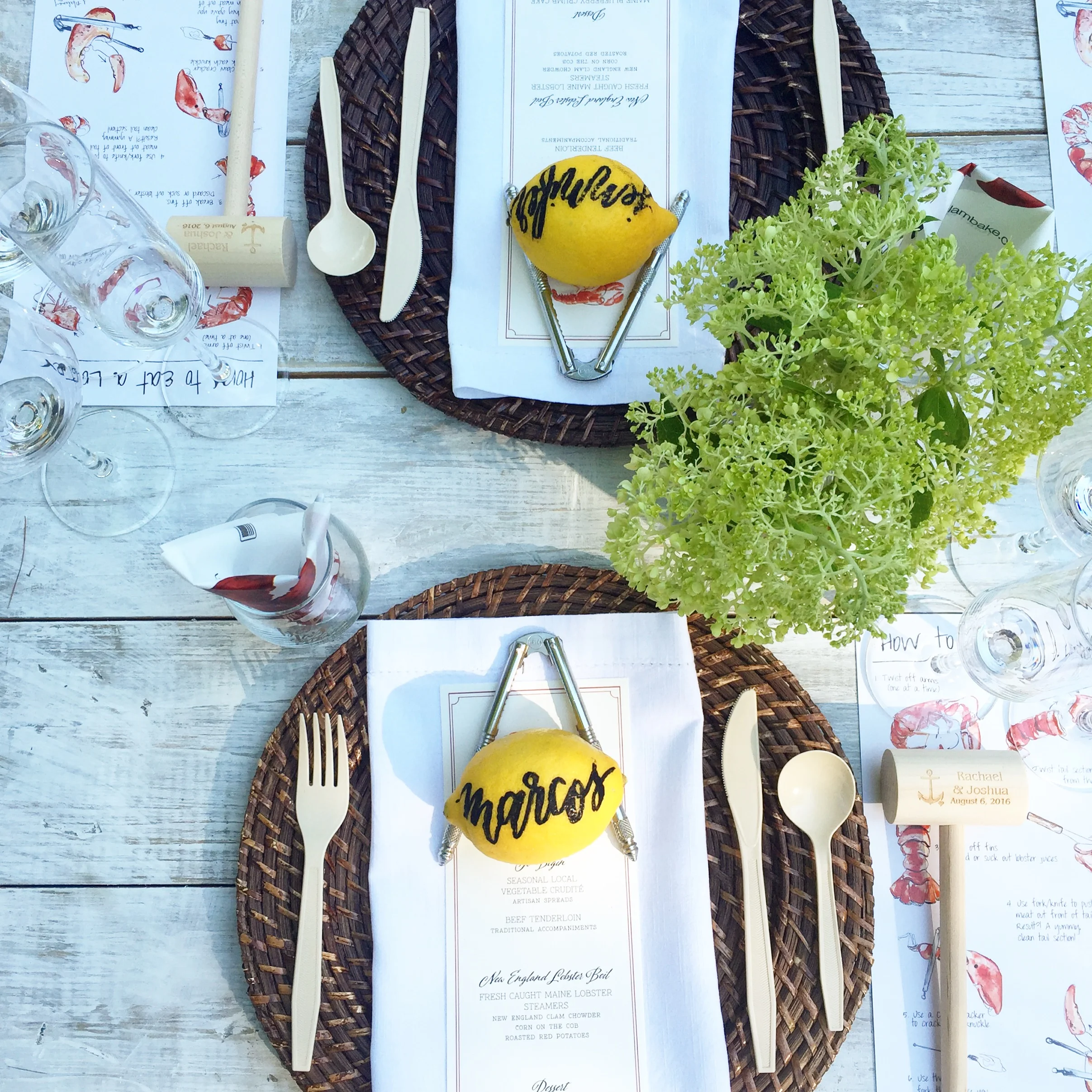 All In The The Details: Lemon Place Cards