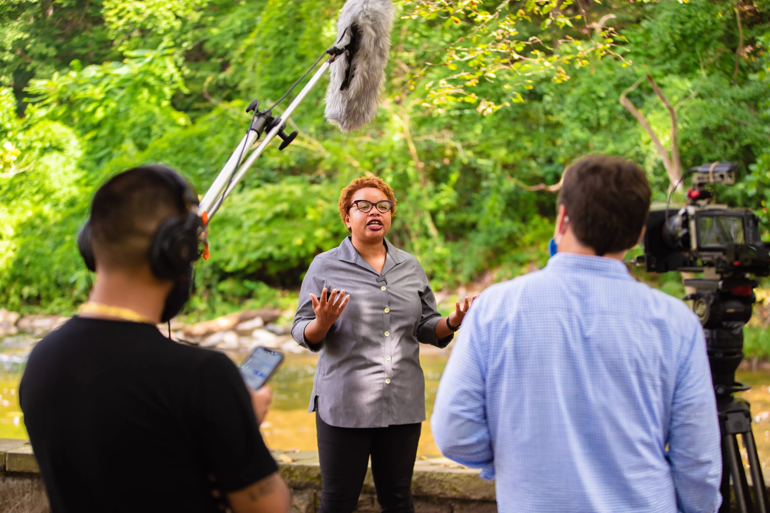 A full day of production on location in Washington, DC