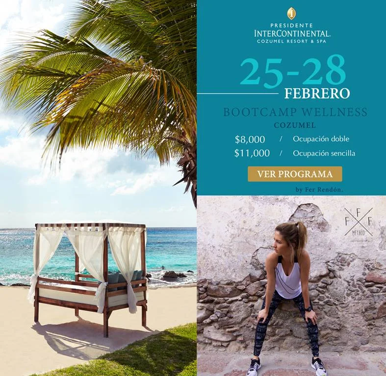 Este es el primer fin de semana "wellness" que formara parte del Programa de Bienestar que estaré implementando de los Hoteles Presidente Intercontinental, 