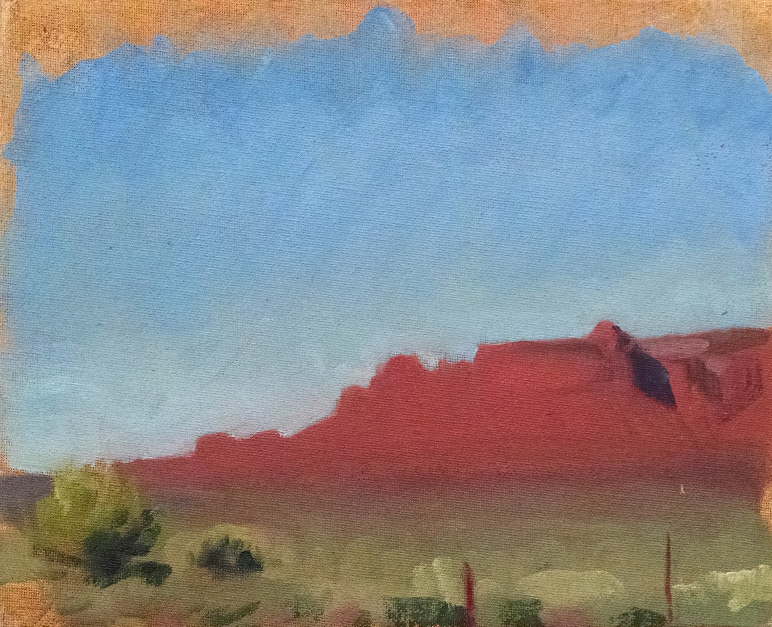   Lukachukai II, Arizona , 8 x 10 in.  Oil on canvas. Available for purchase. (2016) 