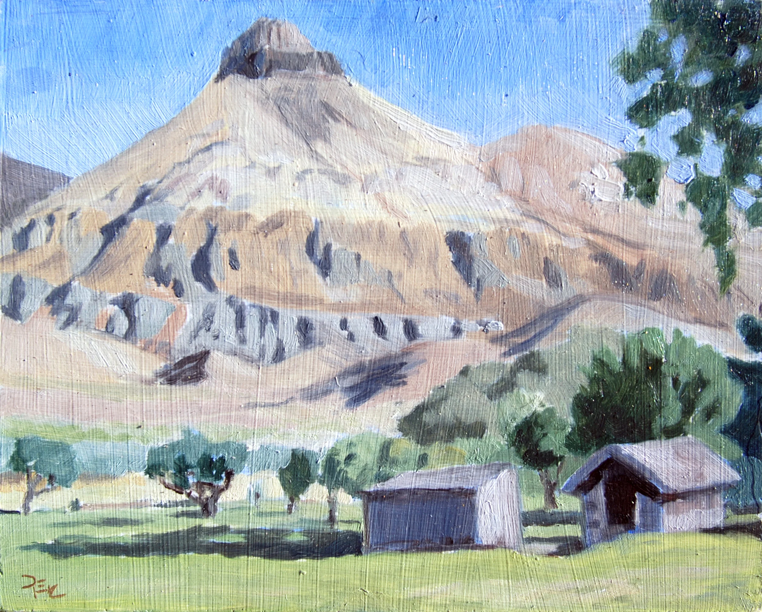 Cant Ranch, 8 x 10 in. Oil on panel. Private collection. (2016)