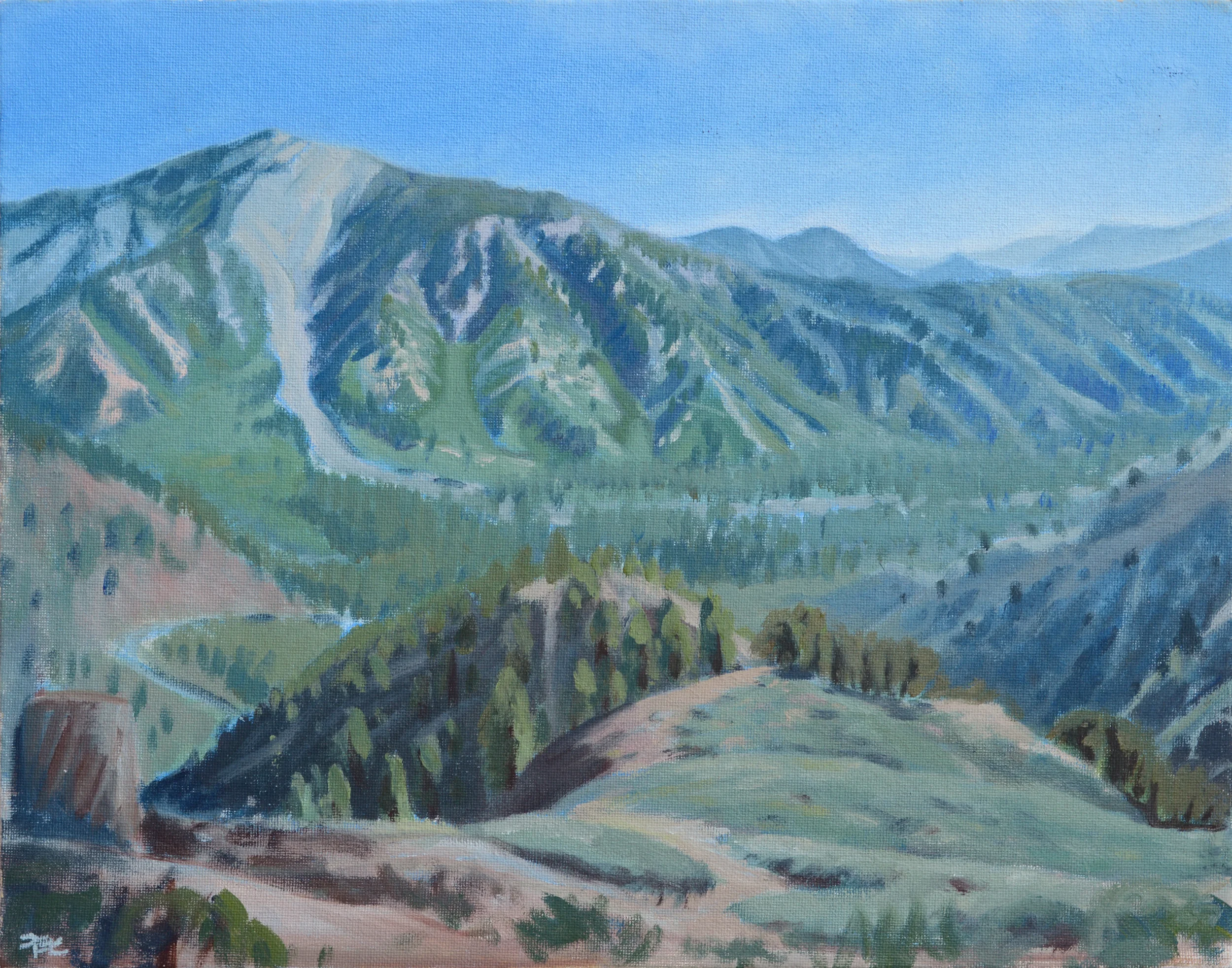 Pine Mountain Rockfall, 11 x 14 in. Oil on canvas. Available for purchase. (2017)