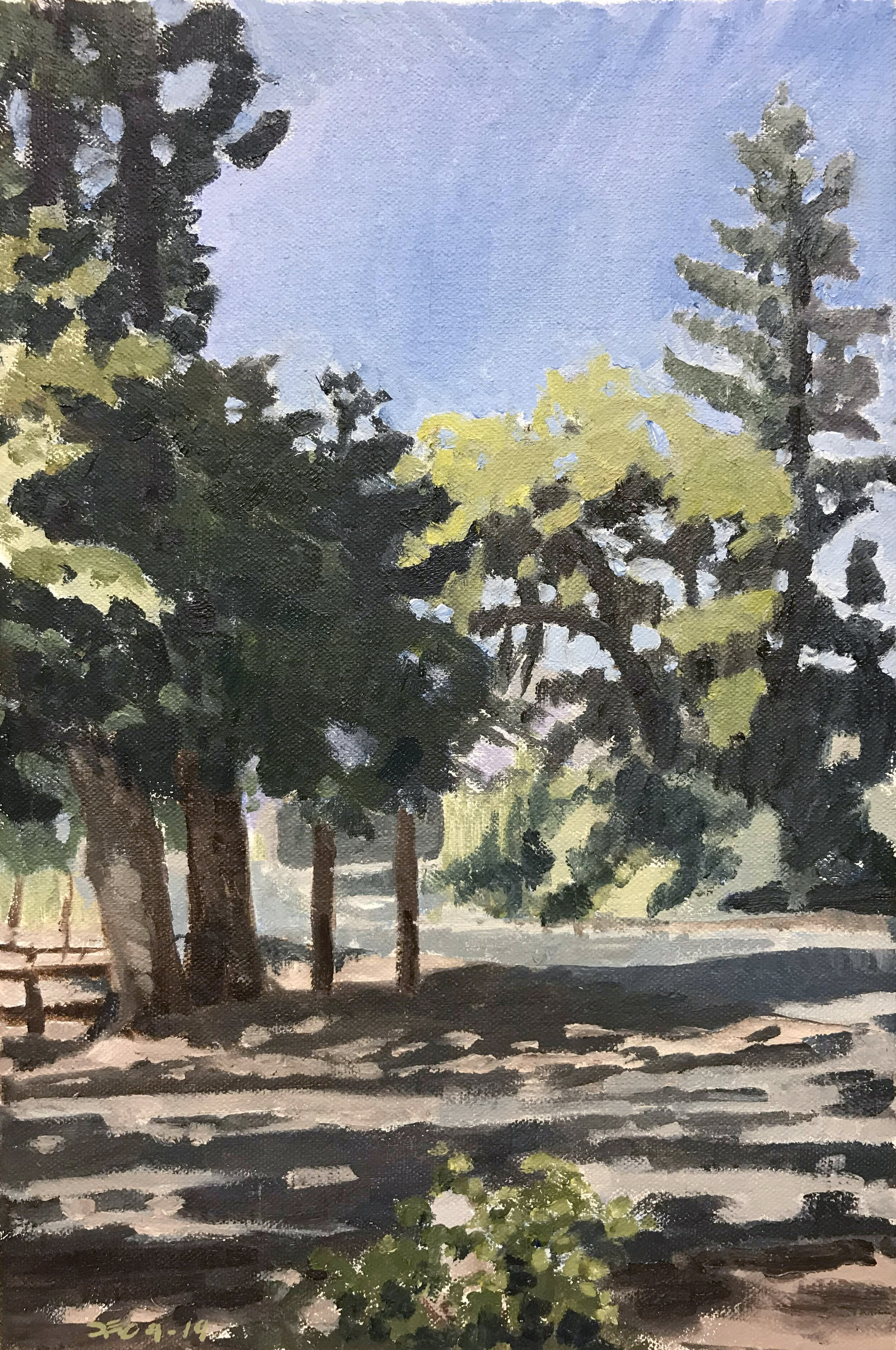  Illinois Valley Visitor’s Center (2019)  11” x 8” — oil on canvas  Available for purchase. 