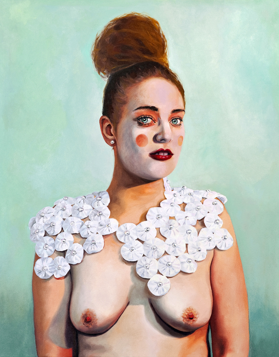 Ruby Chew, Sophie, Oil and Acrylic on Canvas, 71 x 56 cm, 2012