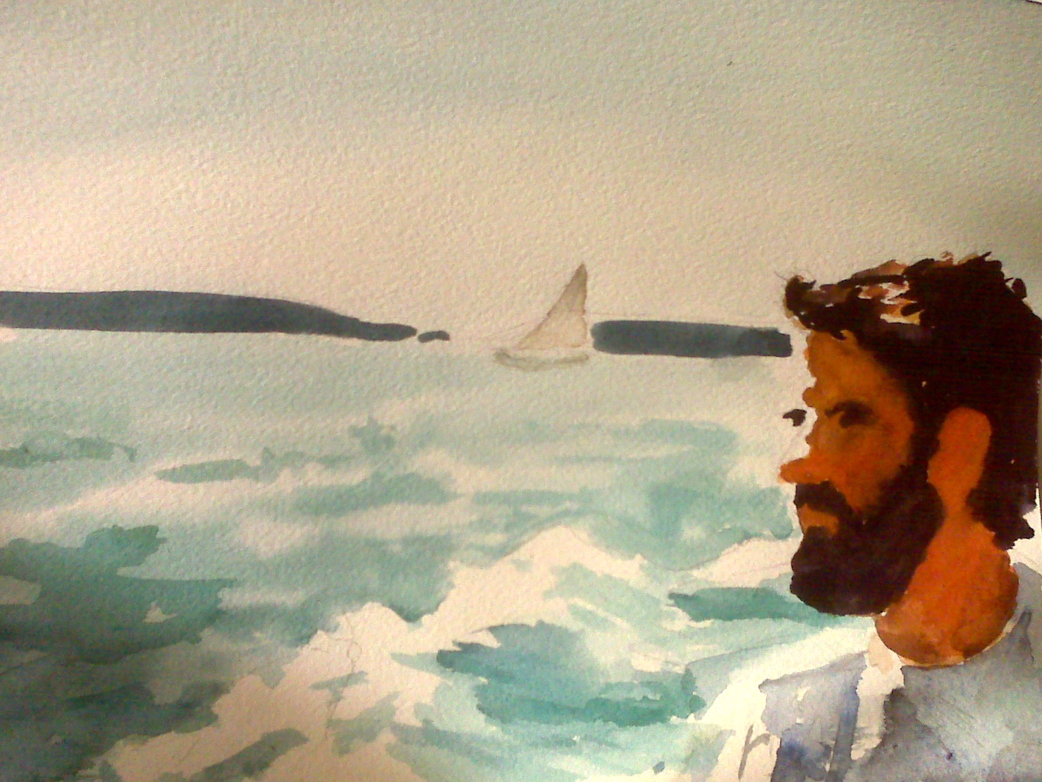 Bay Morning // Watercolor