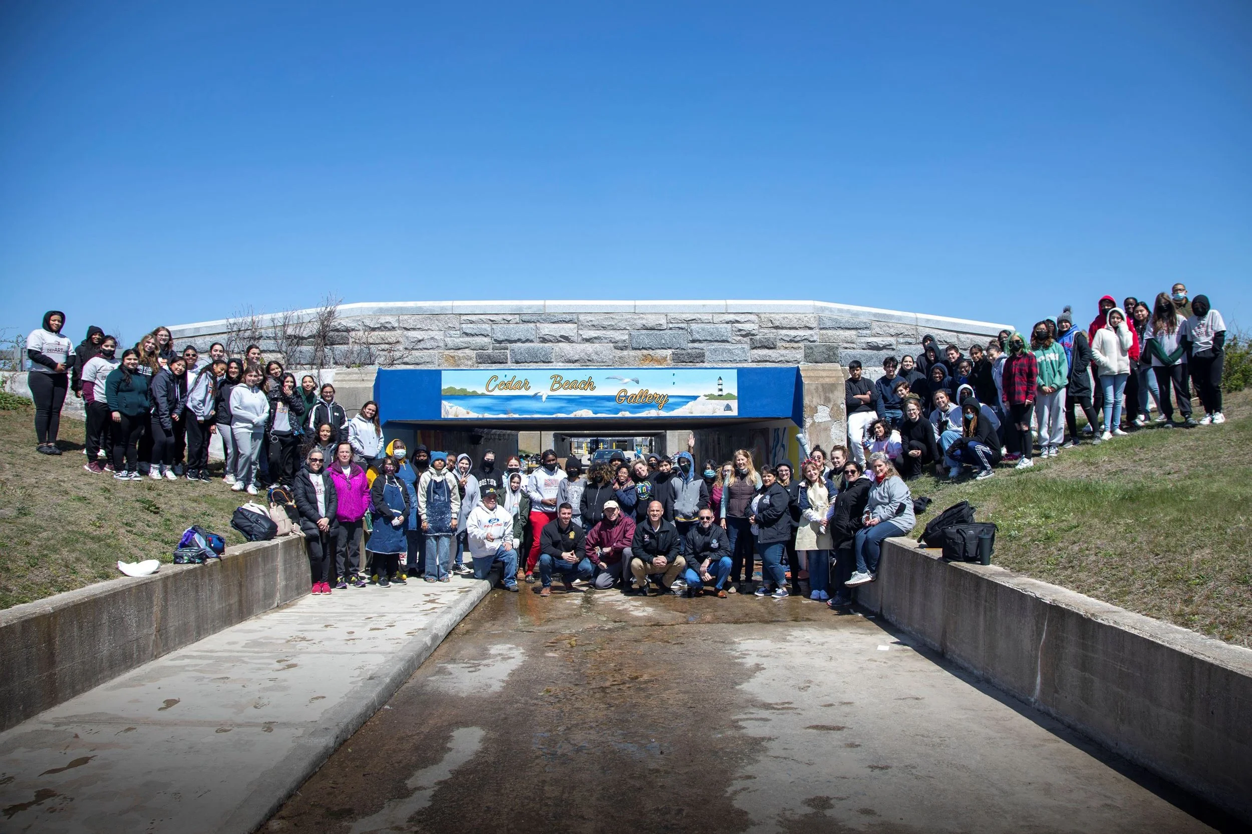 Student Led Murals at Cedar Beach