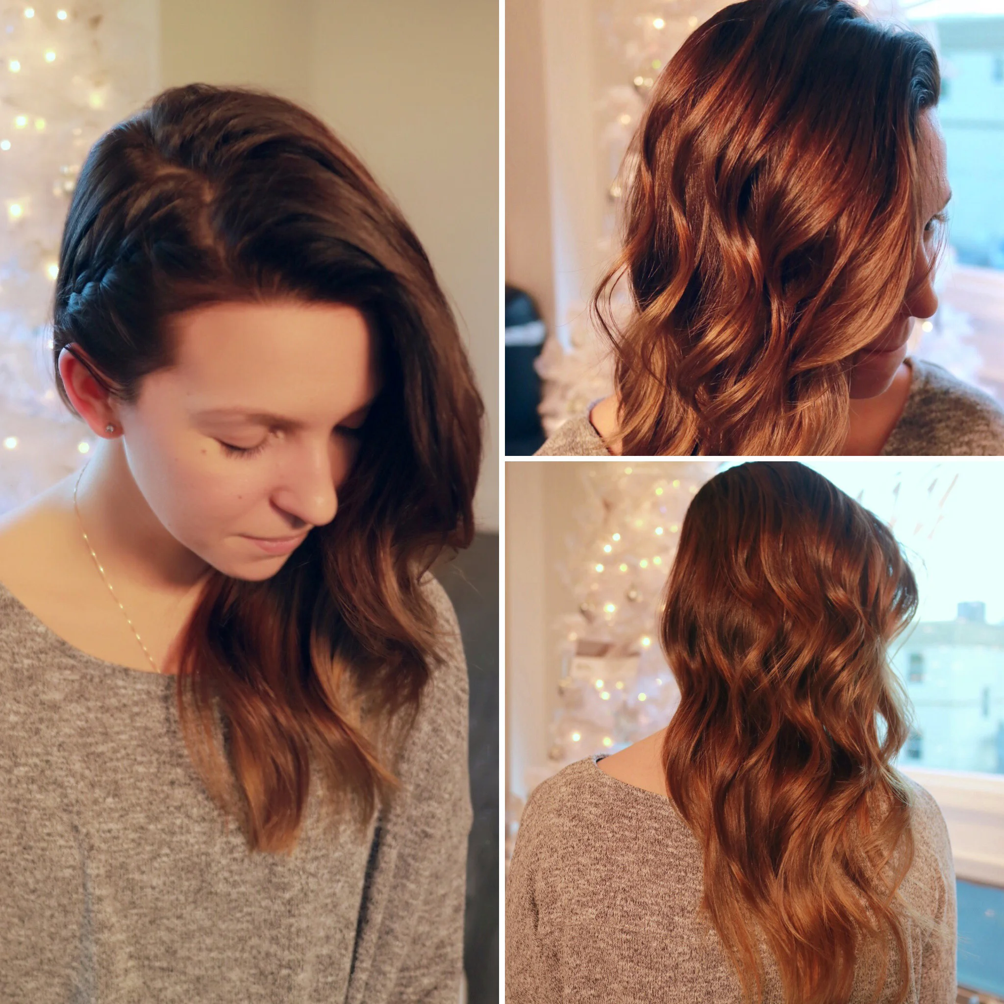 Beachy waves and braid are everything you need for Christmas at the Jersey Shore | Styled by Katelynn