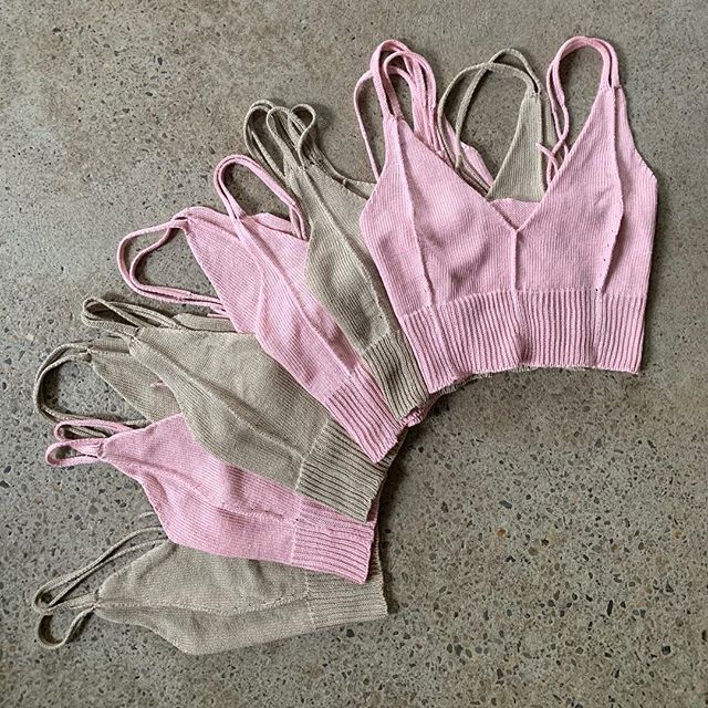 🌞 #knitwear #loungewear #bratop #linen #handmade #slowfashion