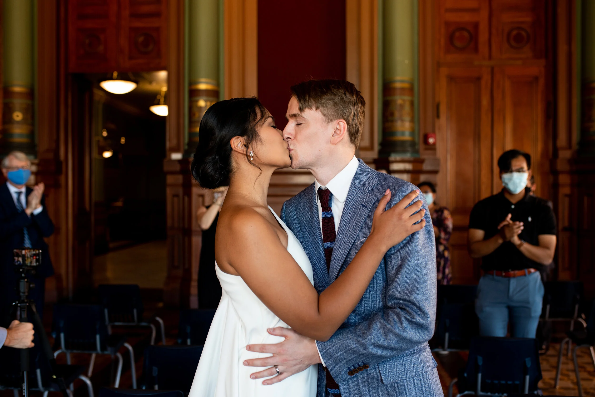 Darlene + Martin | A Covid-19 Providence City Hall Wedding