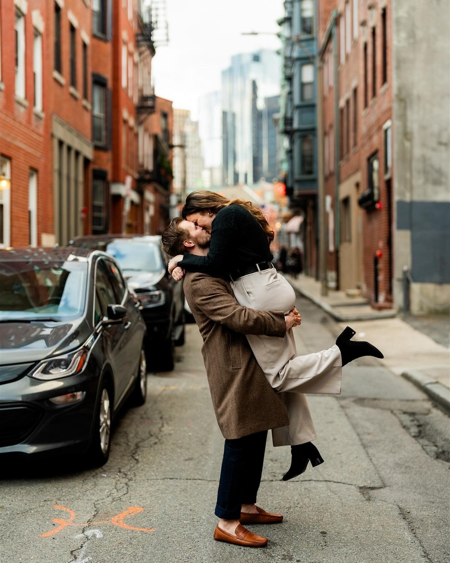 Starting off engagement season with Mikaila &amp; Matthew in the enchanting North End of Boston! It was our first time discovering this romantic corner of the city, and it stole our hearts. From the delicious food to the cozy cobblestone streets and 