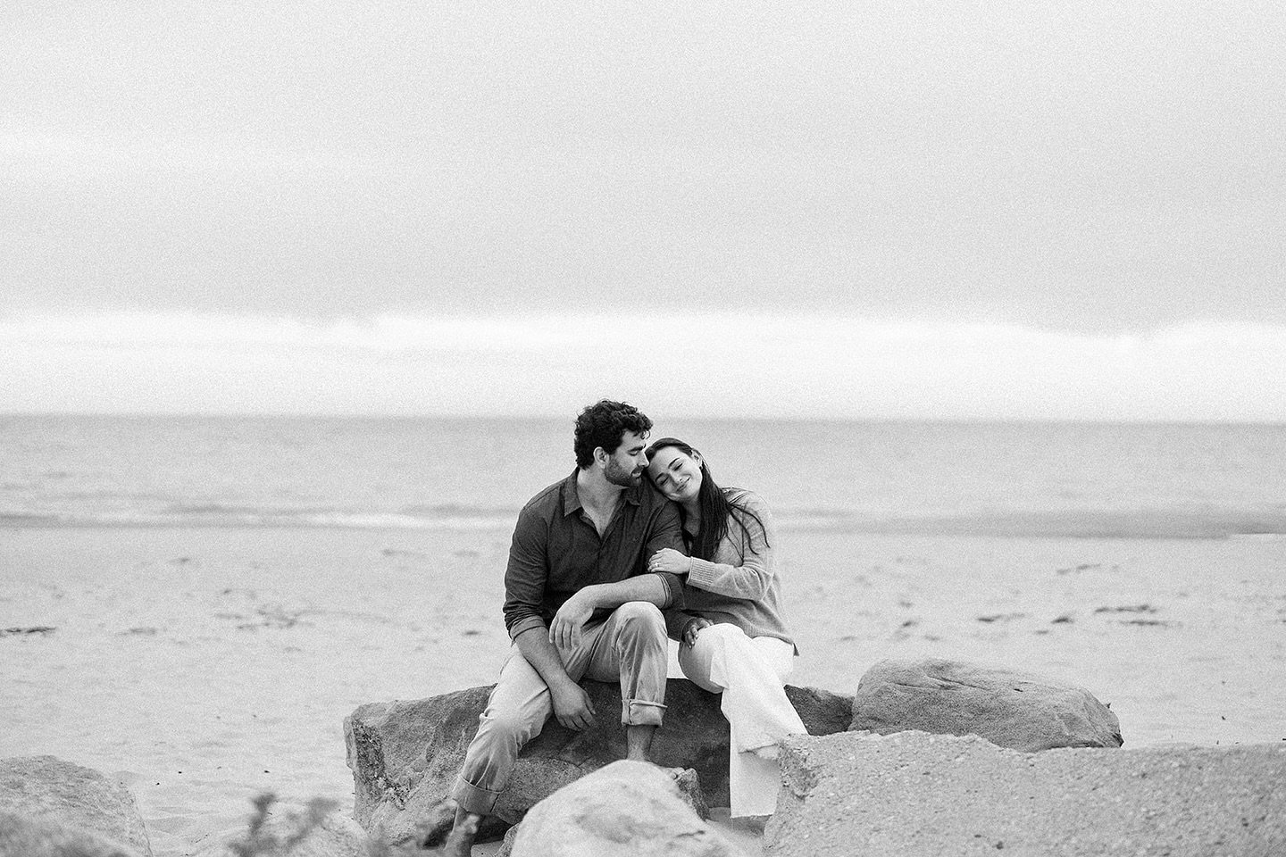 A lil black and white from Casey &amp; Lou&rsquo;s engagement session