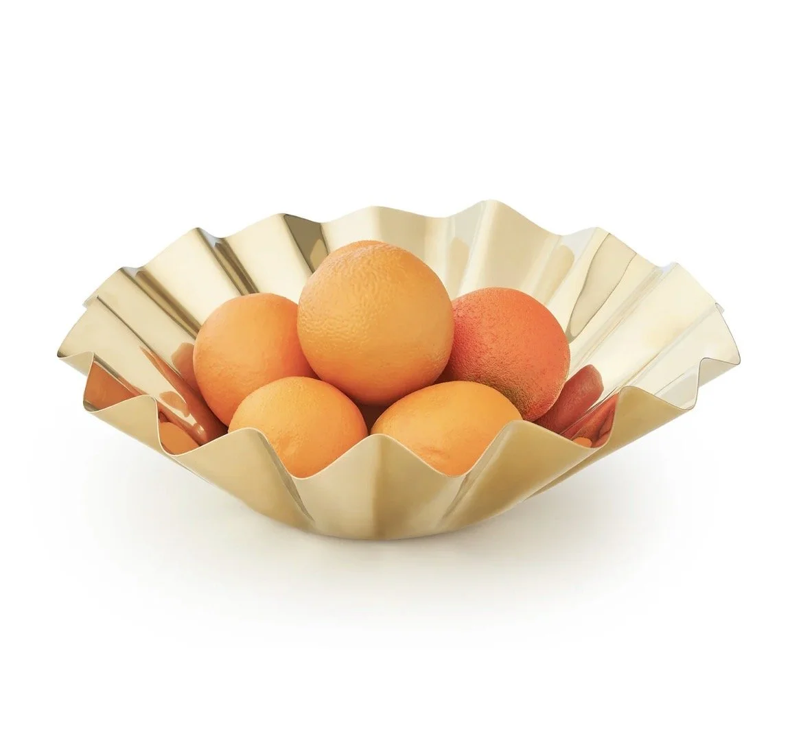 godinger cerro round gold bowl with oranges.jpg