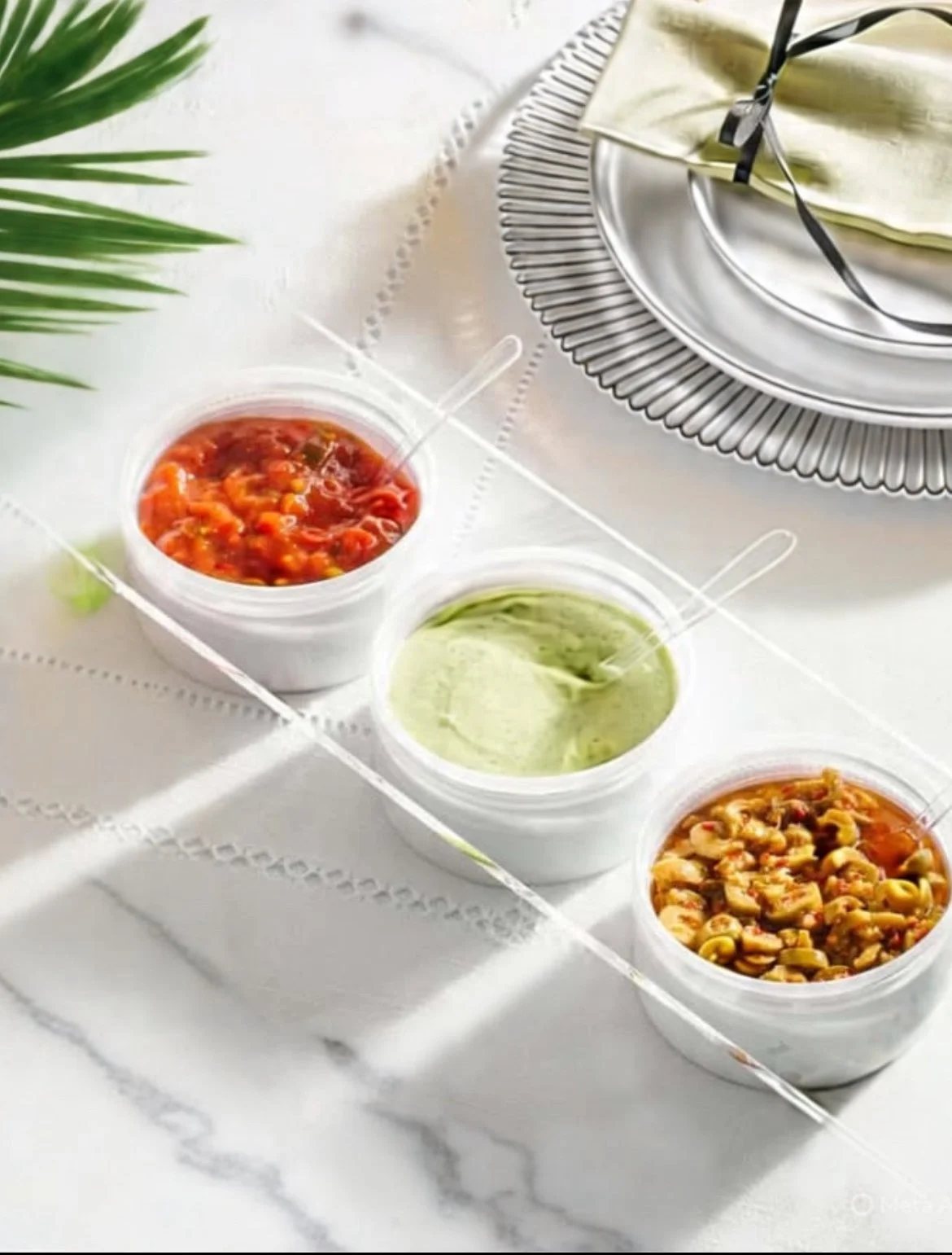 Lucite 3-Dip Tray