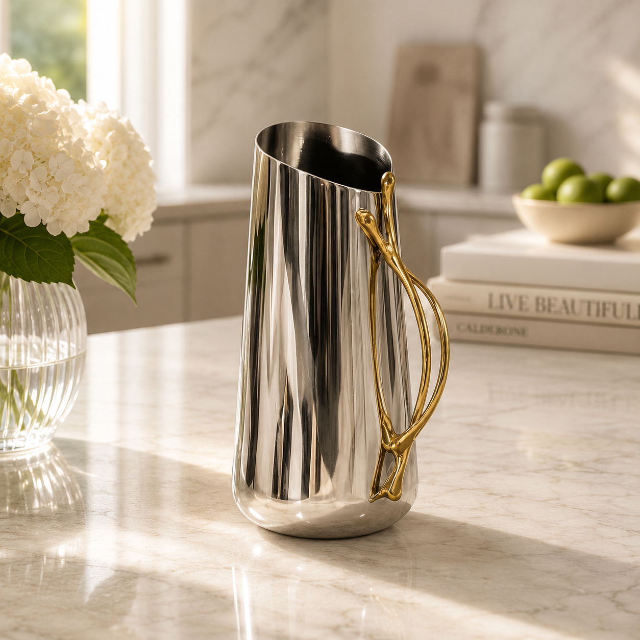 godinger droplet pitcher tablescape.PNG