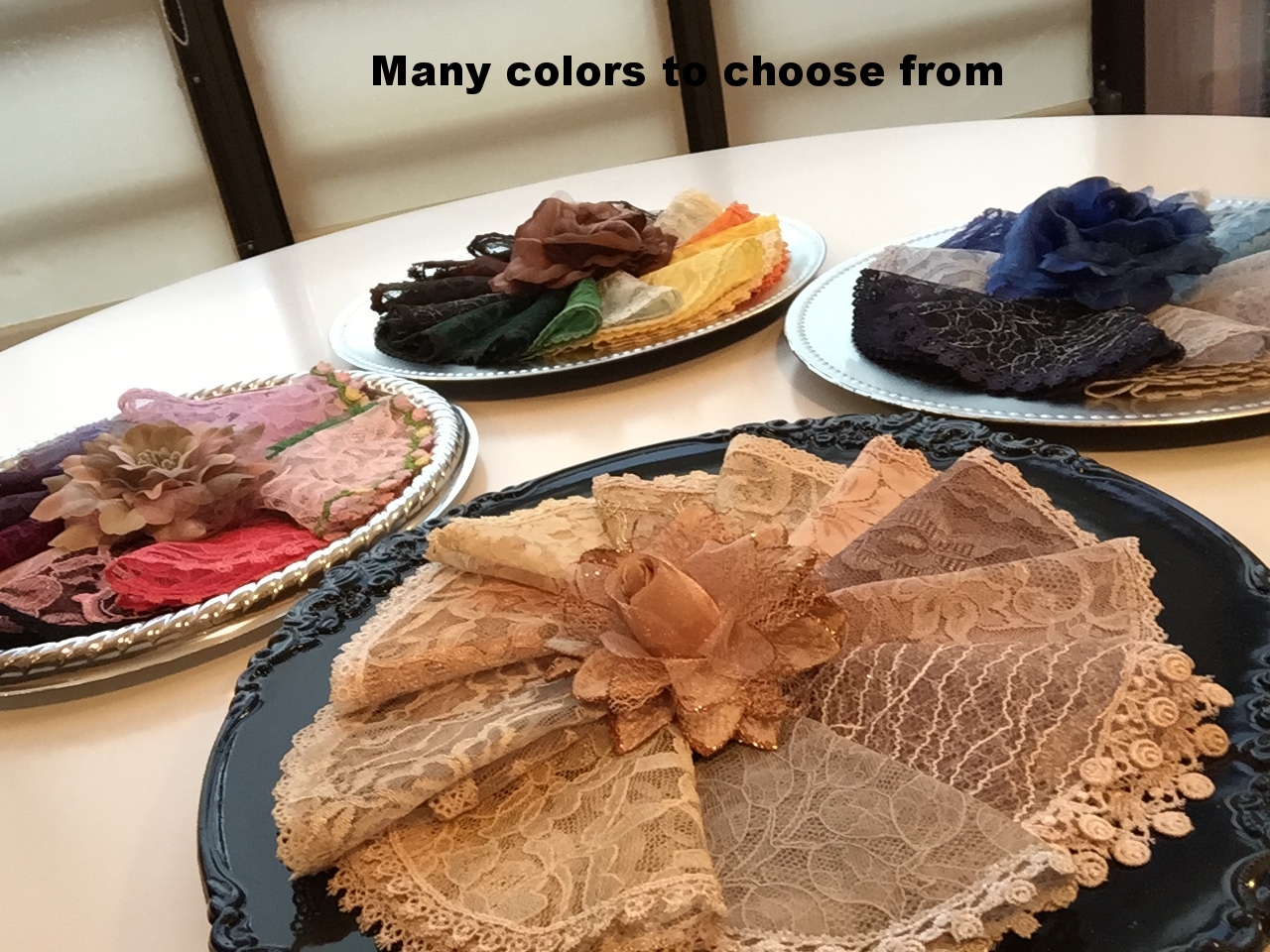 Sample lace colors