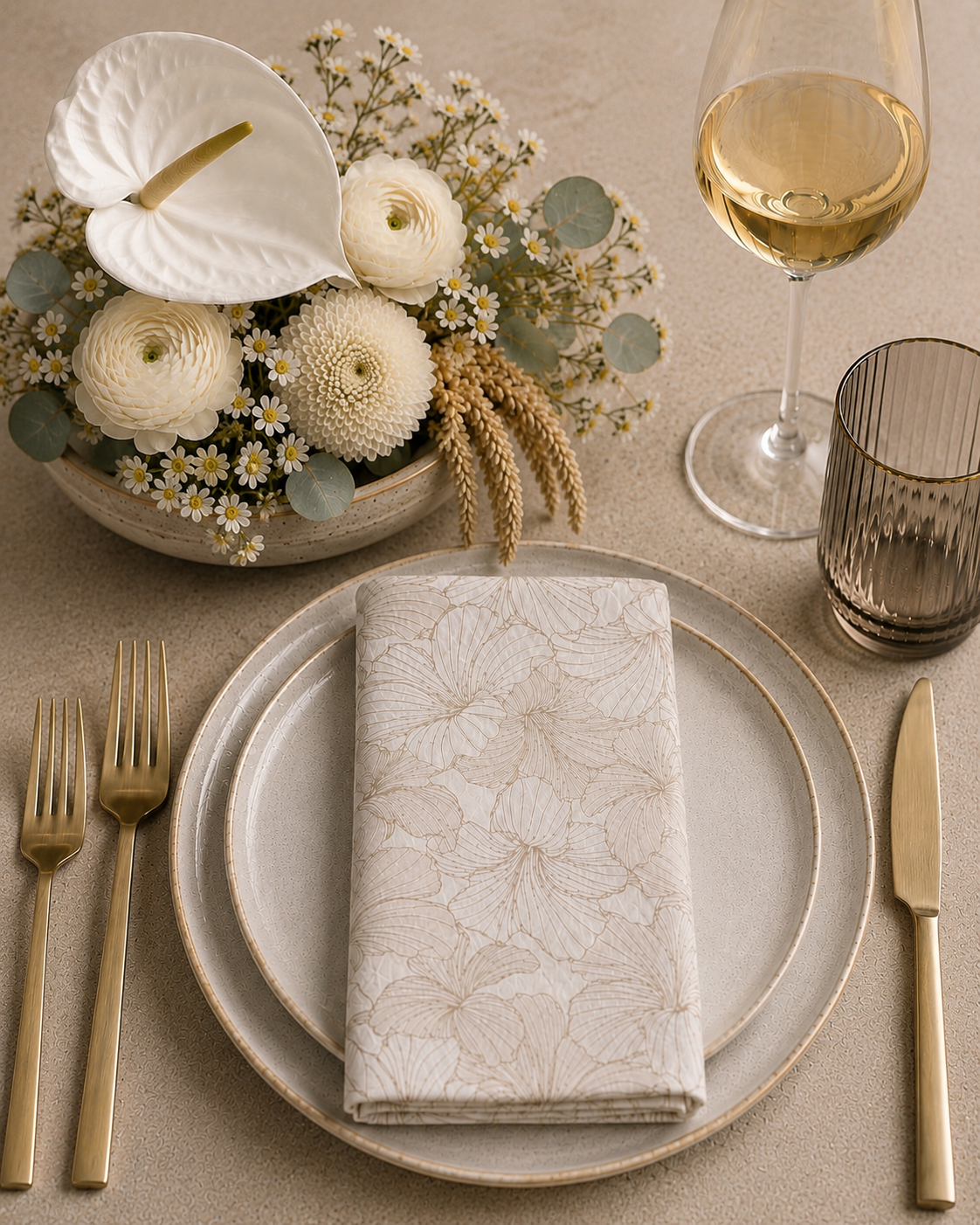 hibiscus napkin tablesetting.PNG