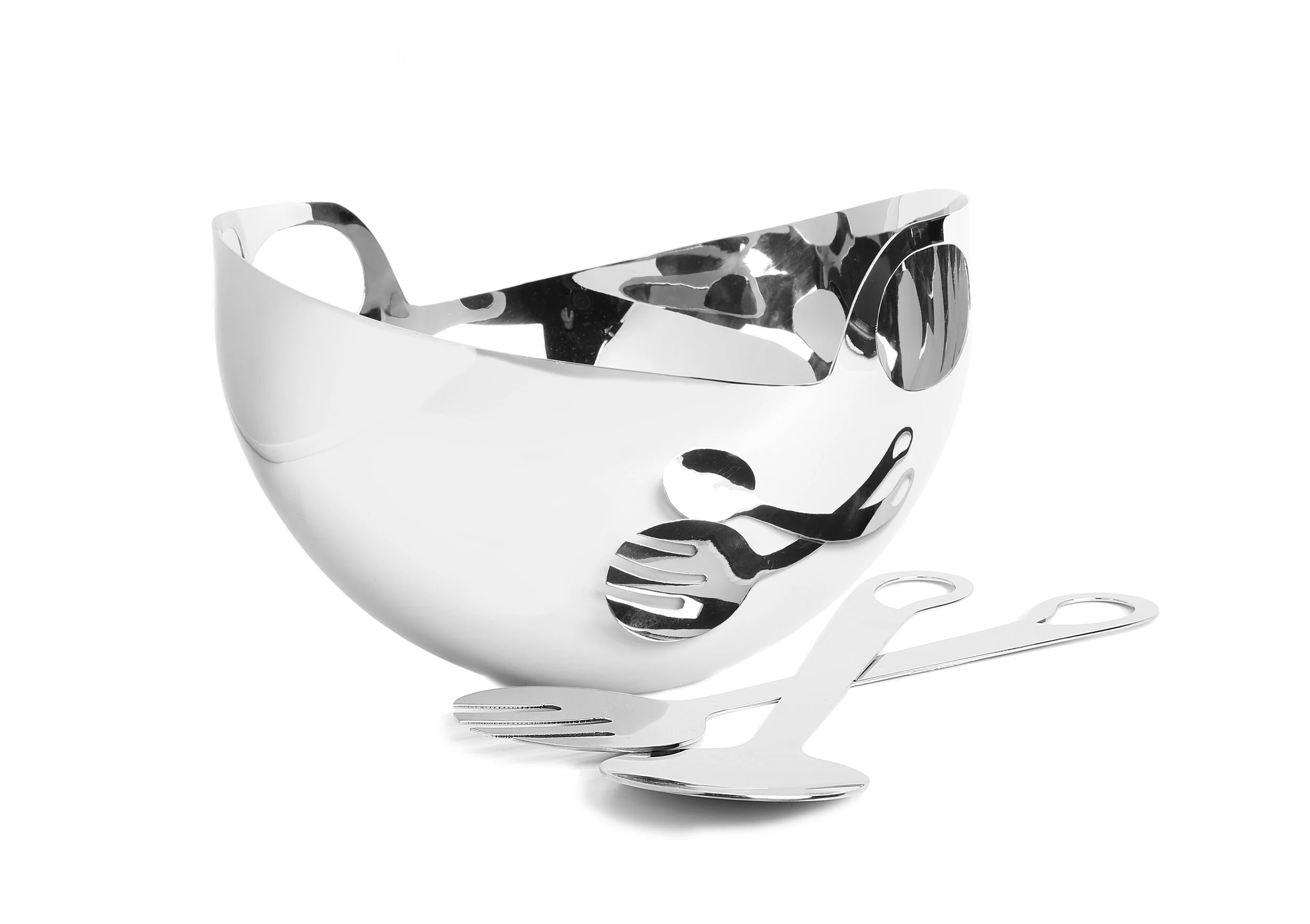 classic touch stainless bowl with server set.JPG