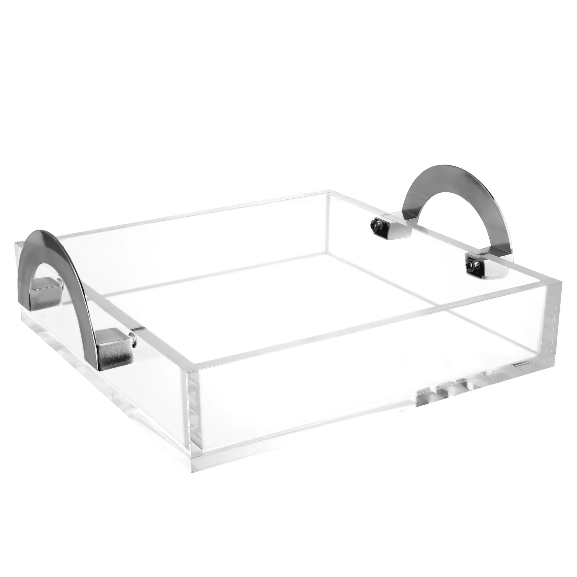 Lux square tray silver handles no cover.JPG
