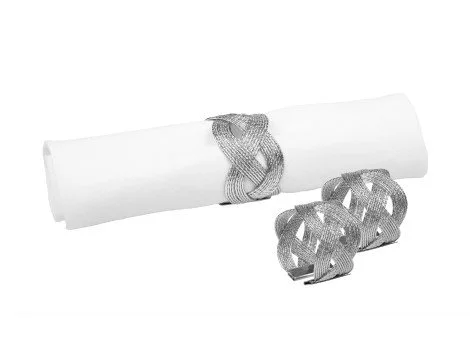 classic touch silver braided napkin rings.JPG