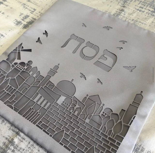 matzo cover silver over grey.JPG
