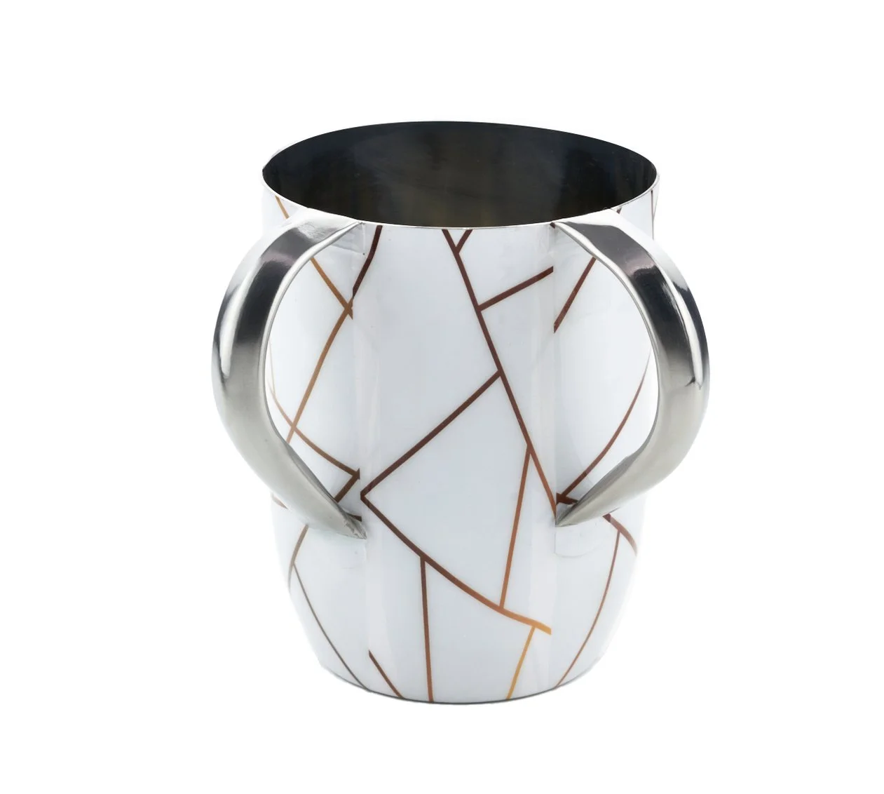 godinger white and gold abstract cup front view.JPG
