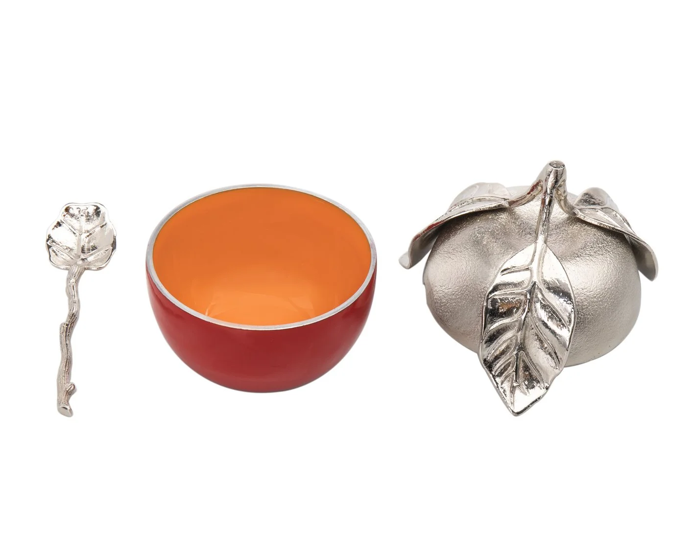 godinger red apple honey jar open.JPG