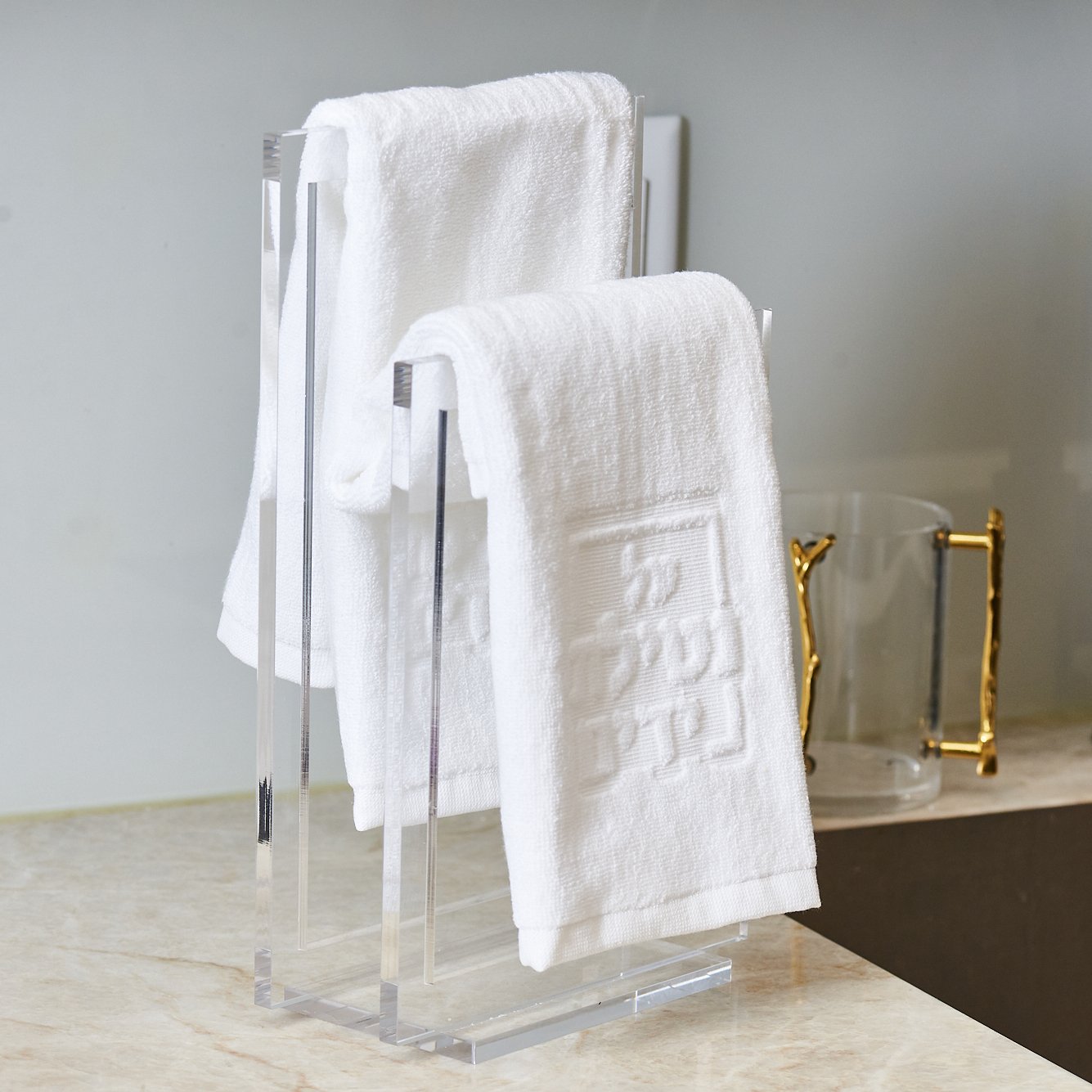 Modern Finger Towel Stand — The Doily Lady