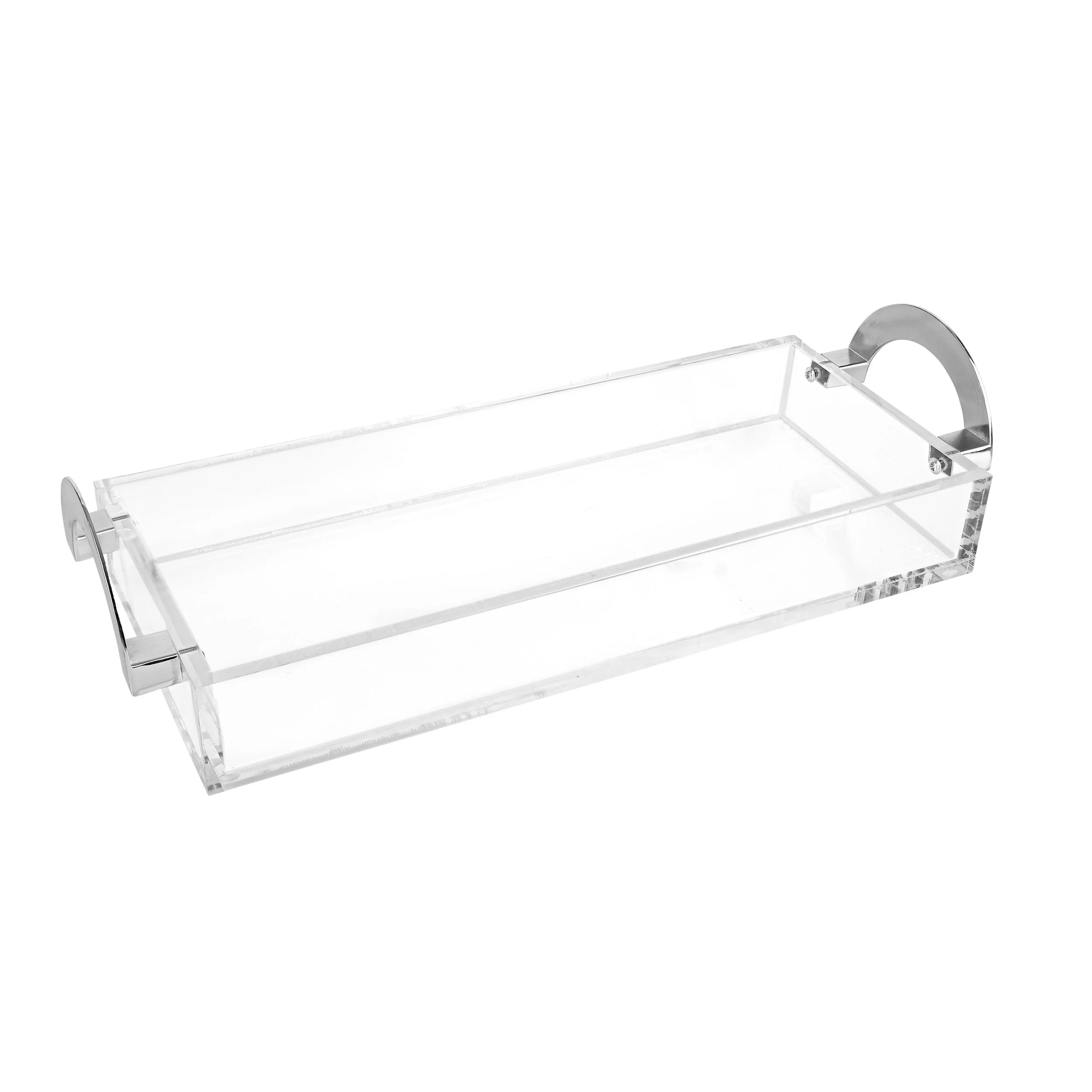 lux lucite tray silver handles.JPG