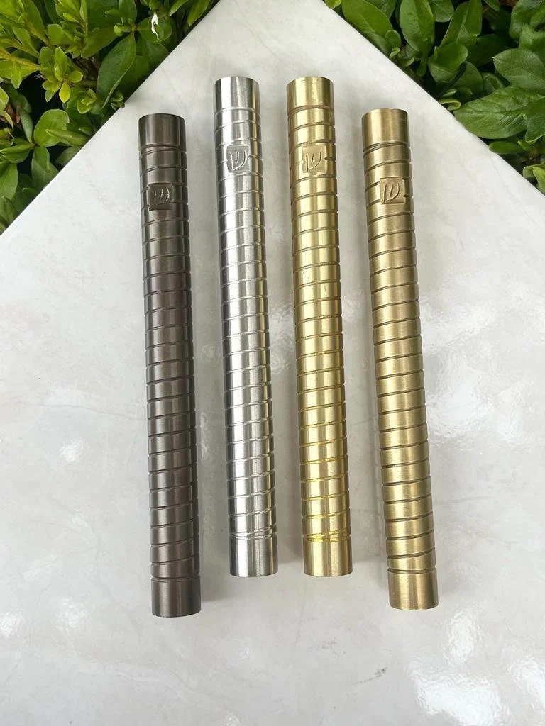 as mezuzot brass twisted tablescape.JPG