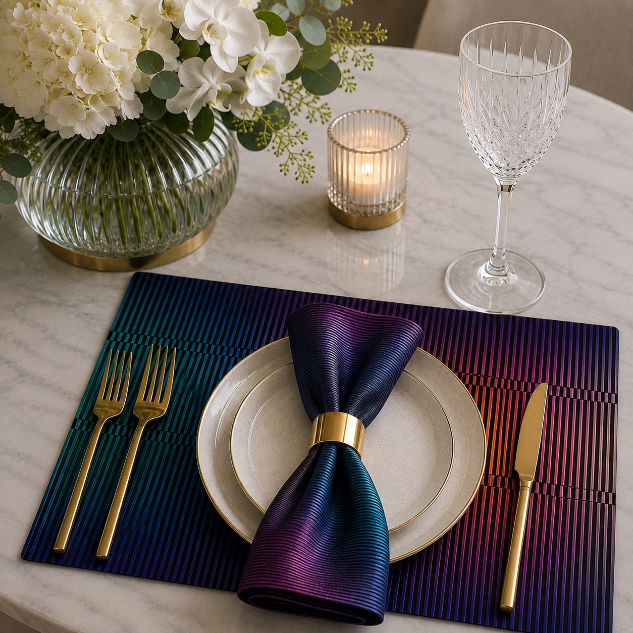 Kinetic Paper Chargers with Coasters (12ct)